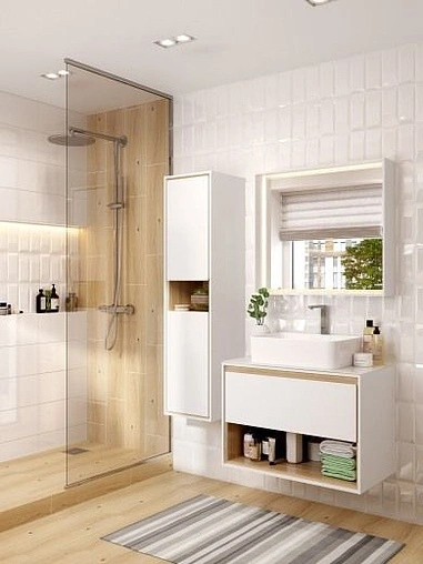 Шкаф-пенал подвесной Cersanit Louna 35 белый SP-SL-LOU/Wh Шкаф-пенал подвесной Cersanit Louna 35 белый SP-SL-LOU/Wh