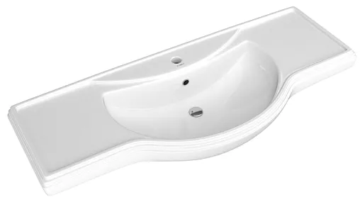 Тумба-умывальник напольная Домино Rich 120 белое дерево DR6005T+4640021060957