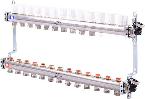 Группа коллекторная распределительная 13 отводов 1&quot;в/в x ¾&quot;ек Uni-fitt 451I4313