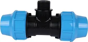 Тройник компрессионный переходной 40мм x 1"н x 40мм Джилекс 9445 Тройник компрессионный переходной 40мм x 1"н x 40мм Джилекс 9445, 3