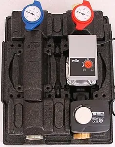 Насосный модуль с 3-х ходовым смесительным клапаном и сервоприводом 1½&quot;н х 1&quot;в WATTS HKM25 10026263 с насосом Wilo Yonos Para 25/6 180, 1