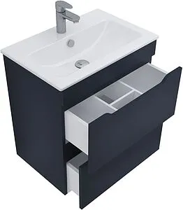 Тумба-умывальник Aquanet Практика 60 маренго 00330458+44060, 4