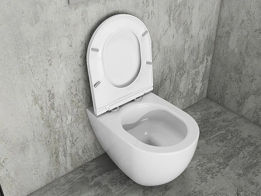 Крышка-сиденье для унитаза с микролифтом ISVEA F50 белый 40KF0200I-S Крышка-сиденье для унитаза с микролифтом ISVEA F50 белый 40KF0200I-S