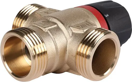 Трехходовой термостатический смесительный клапан 1&quot; +35...+60°С Kvs 2.5 Rommer RVM-0232-256025