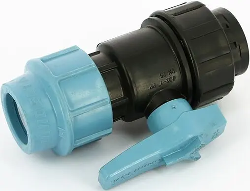 Кран шаровый с переходом на пнд трубу 32мм x 1&quot;в Unidelta 1071032004001