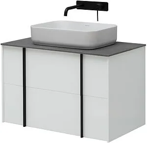 Тумба-умывальник подвесная Allen Brau Reality 80 белый 1.32005.WM+, 4