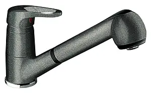 Смеситель для кухни с выдвижным изливом Blanco Wega-S тёмная скала 518805, 1