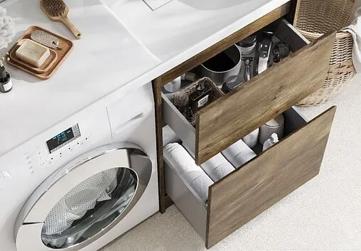 Тумба под умывальник напольная без фасада Aquaton Лондри 60 дуб рустикальный 1A266901LHDR0