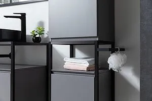 Полотенцедержатель Allen Brau Priority чёрный браш 1.31008.BB, 3