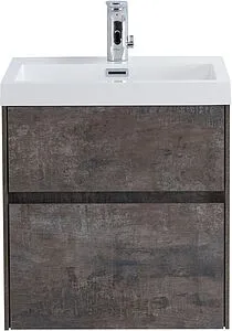 Тумба-умывальник подвесная BelBagno PIETRA MINI 50 Stone PIETRA MINI-500AS-2C-SO-PT+BB-500-PM-LVB Тумба-умывальник подвесная BelBagno PIETRA MINI 50 Stone PIETRA MINI-500AS-2C-SO-PT+BB-500-PM-LVB, 1