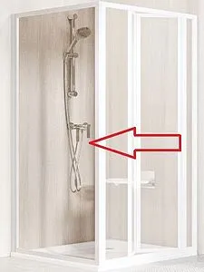 Боковая стенка 800мм прозрачное стекло Ravak Supernova PSS-80 94040100Z1, 1