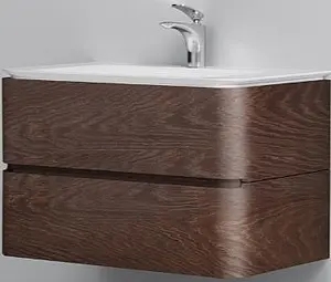 Тумба-умывальник подвесная Am.Pm Sensation 80 табачный дуб M30FHX0802TF+M30WPC0801WG Тумба-умывальник подвесная Am.Pm Sensation 80 табачный дуб M30FHX0802TF+M30WPC0801WG, 1