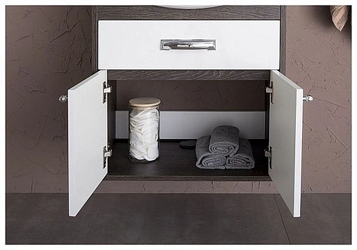 Тумба под умывальник Aquanet Грейс 60 белый/дуб кантербери 00198374