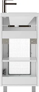 Тумба-умывальник напольная Айсберг Кристалл 40 белый DA1805T+1WH302500, 5