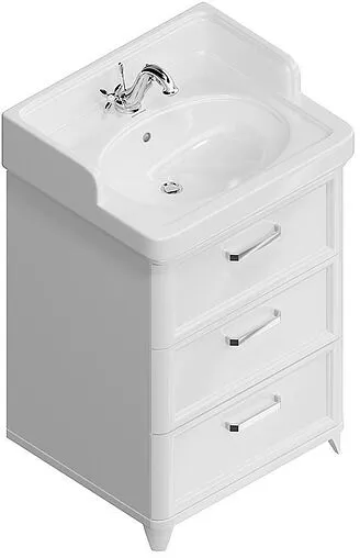 Тумба-умывальник подвесная Kerama Marazzi Pompei 60 белый PO.N.60.3\WHT+PO.wb.60