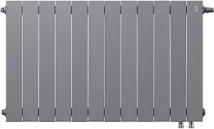 Радиатор биметаллический 12 секций нижнее правое подключение Royal Thermo PianoForte VD 500 Silver Satin RTPNSSVD50012 Радиатор биметаллический 12 секций нижнее правое подключение Royal Thermo PianoForte VD 500 Silver Satin RTPNSSVD50012, 2