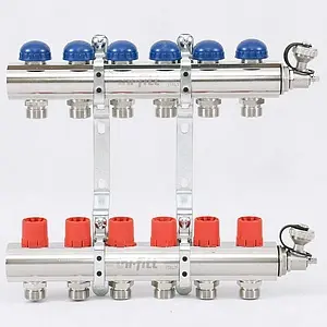 Группа коллекторная без расходомеров 6 отводов 1&quot;в/в x ¾&quot;ек Uni-fitt 441E4306, 1