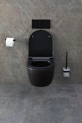 Унитаз подвесной безободковый Allen Brau Priority черный матовый 4.31001.31