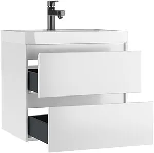 Тумба-умывальник подвесной Домино Verona 60 белый DV2504T+4670142930044, 3