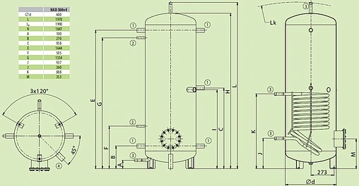 Буферная емкость Drazice NAD 500 v4 121380395