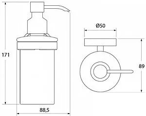 Дозатор для жидкого мыла IDDIS Calipso хром CALMBG0i46 Дозатор для жидкого мыла IDDIS Calipso хром CALMBG0i46, 2
