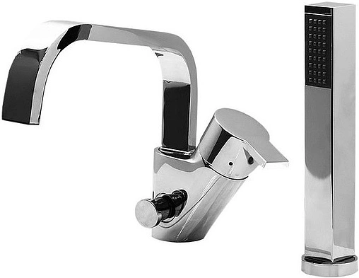 Смеситель на борт ванны на 2 отверстия Vega Square хром CU.2500.CR