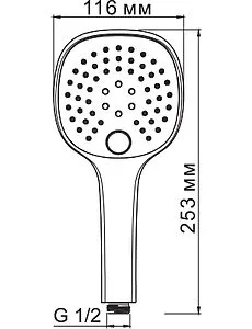 Лейка ручного душа Wasserkraft бронза A050 Лейка ручного душа Wasserkraft бронза A050, 2