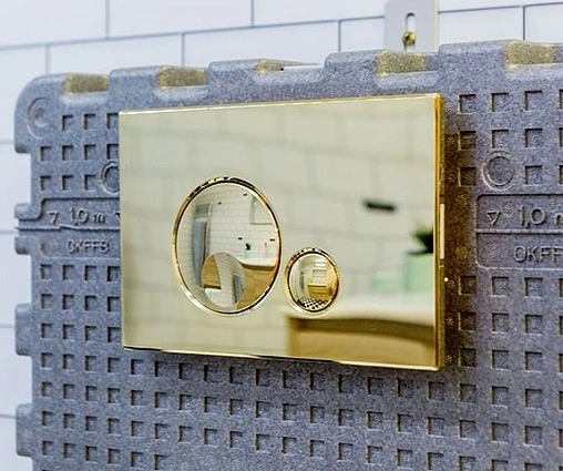 Клавиша смыва для унитаза OLI Globe 152954 золото Клавиша смыва для унитаза OLI Globe 152954 золото