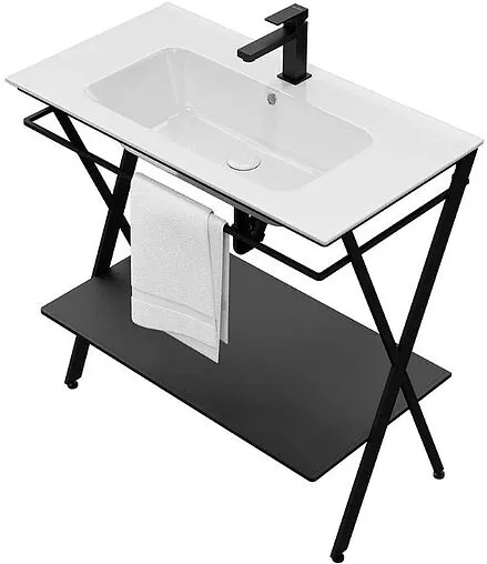 Консоль напольная Kerama Marazzi Piano Next 95 чёрный матовый PIA.N.95\BLK