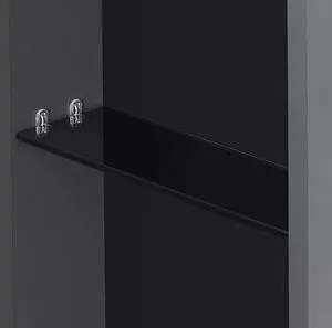 Шкаф-зеркало Aquaton Сохо 60 R графит 1A258302AJA0R, 4