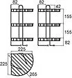 Полка Milardo Shelf хром 110WC30M44