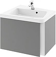 Тумба-умывальник подвесная Ravak 10° SD 65 L серый/белый X000000746+XJIL1165000