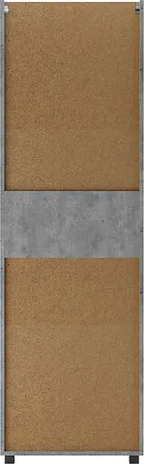 Шкаф-пенал напольный Домино Vector метрополитан грей/бетон серый DV6611P