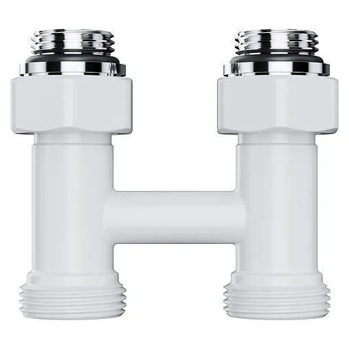 Узел нижнего подключения радиатора прямой ¾"ек x ¾"ек (½"н) Royal Thermo Design белый RANDP11234WH Узел нижнего подключения радиатора прямой ¾"ек x ¾"ек (½"н) Royal Thermo Design белый RANDP11234WH