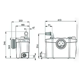 Канализационная насосная установка SFA Sanipro Канализационная насосная установка SFA Sanipro, 2