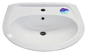 Раковина Santek Бриз 50 белый 1WH110451 Раковина Santek Бриз 50 белый 1WH110451, 1
