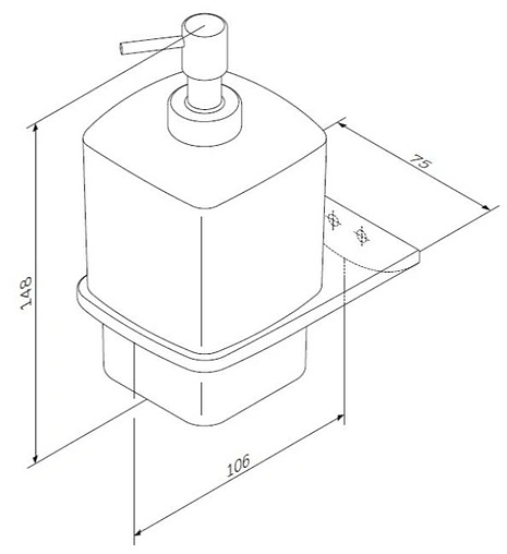 Дозатор для жидкого мыла Am.Pm Inspire 2.0 хром A50A36900