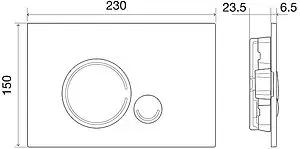 Комплект 5 в 1 BelBagno Loto BB070CHR/SC/BB002-80/BB014-SR-BIANCO с кнопкой белый глянцевый Комплект 5 в 1 BelBagno Loto BB070CHR/SC/BB002-80/BB014-SR-BIANCO с кнопкой белый глянцевый, 5