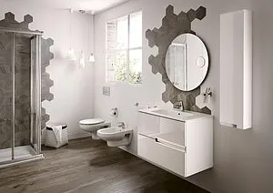 Тумба-умывальник подвесная Roca Victoria Nord Ice Edition 80 белый глянец ZRU9302731+ Тумба-умывальник подвесная Roca Victoria Nord Ice Edition 80 белый глянец ZRU9302731+, 3