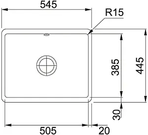 Мойка кухонная Franke Kubus KBK 110-50 белый 126.0335.712 Мойка кухонная Franke Kubus KBK 110-50 белый 126.0335.712, 2