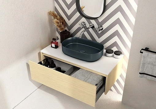 Раковина ISVEA Infinity 55 антрацит 10NF65055-2C