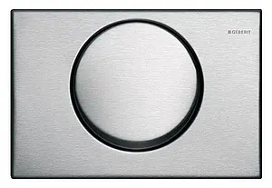 Клавиша смыва для унитаза антивандальная Geberit Delta 15 115.101.00.1 нержавеющая сталь, 1