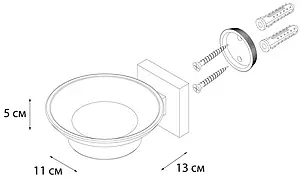 Мыльница Fixsen Metra хром FX-11108 Мыльница Fixsen Metra хром FX-11108, 3