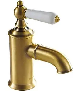 Смеситель для раковины Bravat Art бронза/белый F175109U Смеситель для раковины Bravat Art бронза/белый F175109U, 1