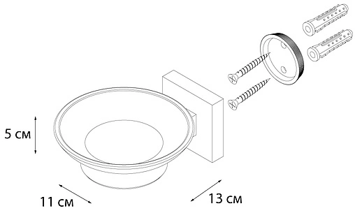 Мыльница Fixsen Metra хром FX-11108 Мыльница Fixsen Metra хром FX-11108