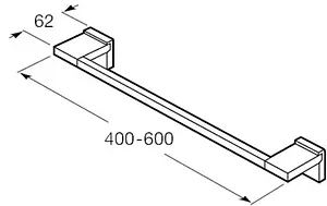 Полотенцедержатель Roca Rubik хром 816846001, 2