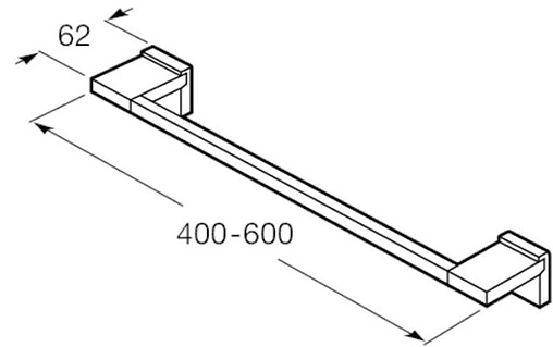Полотенцедержатель Roca Rubik хром 816846001