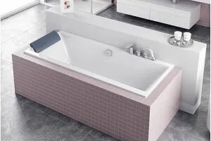 Подголовник для ванны Excellent LONG серый WAZA.LONG-SZARY, 2