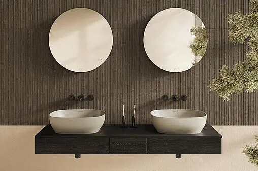 Раковина VitrA Outline Recycled 57 тауп матовый 7994B066-0016