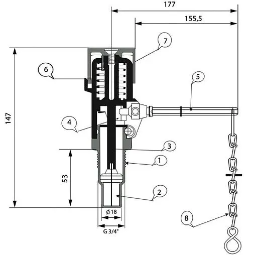 Регулятор тяги ¾&quot; Wester RT-3 0-06-0010